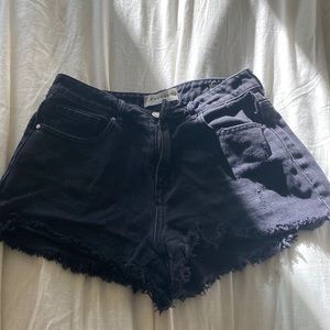 Black high rise shorts from pac Sun size 26